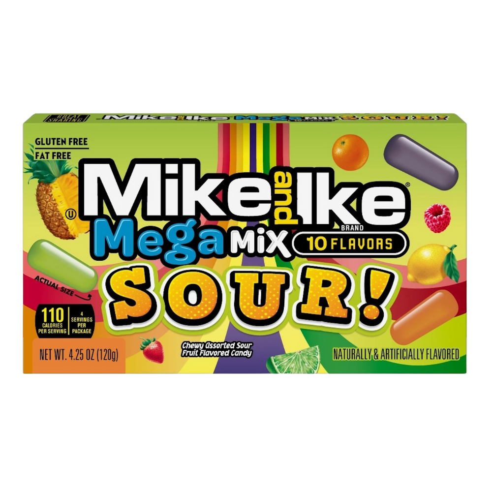 Mike and Ike Mega Mix Sour (12x120g)