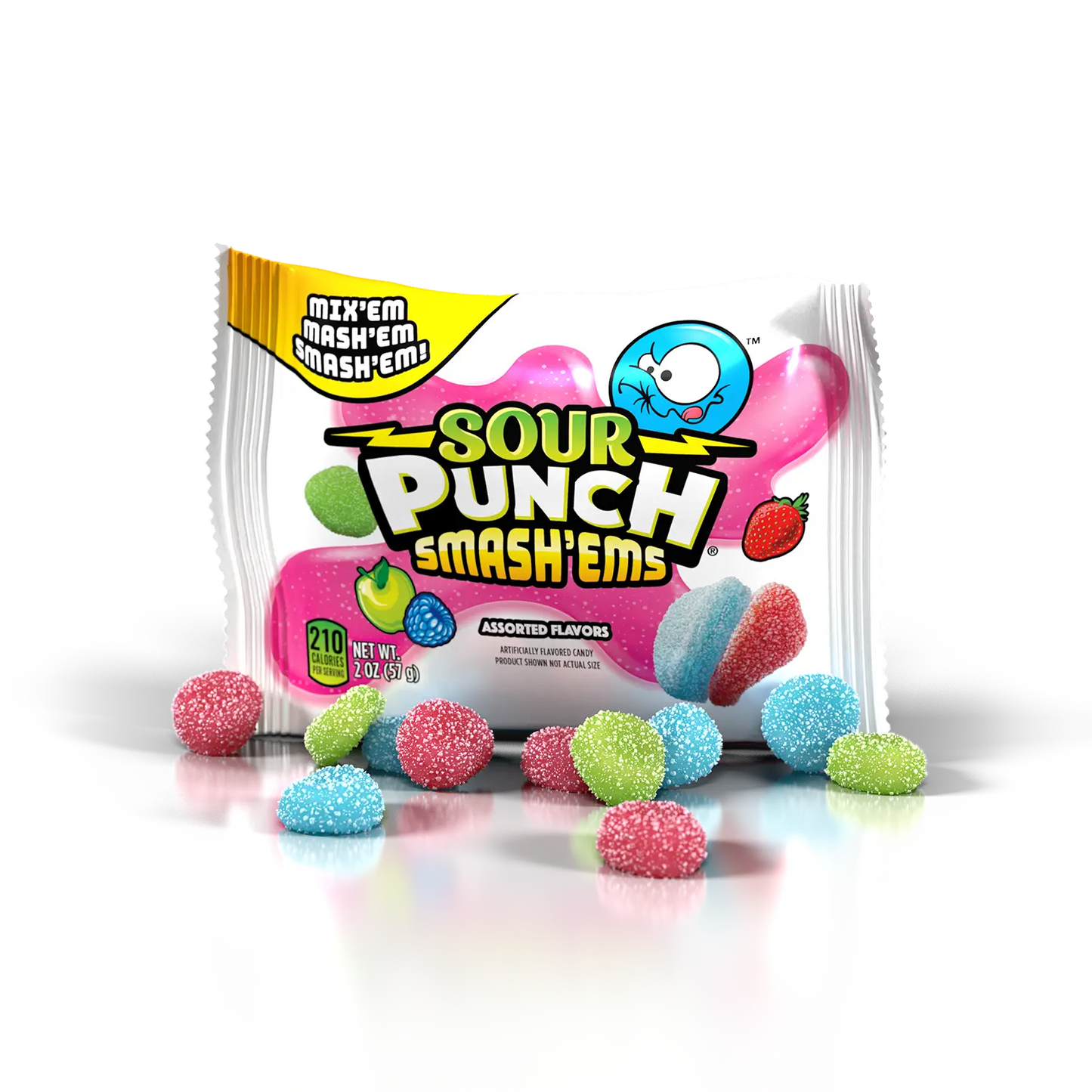 Sour Punch Smash'ems Assorted (2x18x57g)